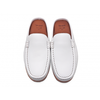 Men Sandals MV-08 White Nappa